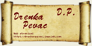 Drenka Pevac vizit kartica